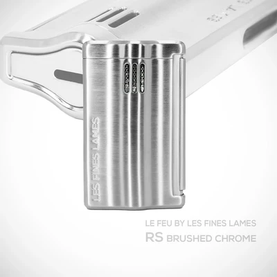 Lighter Les Fines Le Feu Brushed Chrome